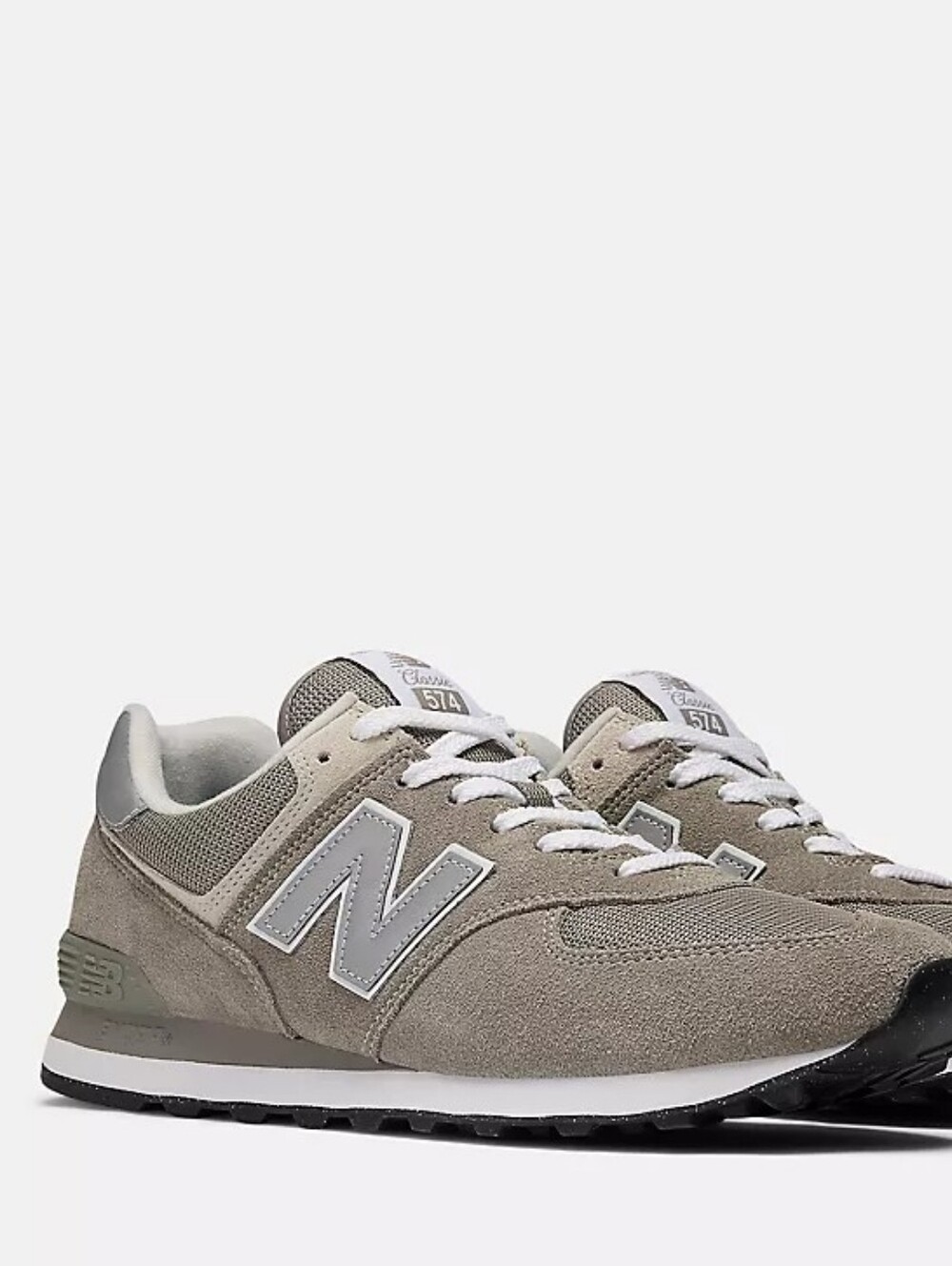 New Balance 574 Suede Mesh Sneaker in Grey Men's Size 11